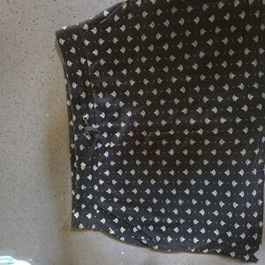 Croft & Barrow Black Skirt with White Accents